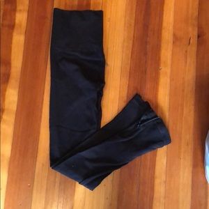 Spanx leggings with zipper bottoms (L)